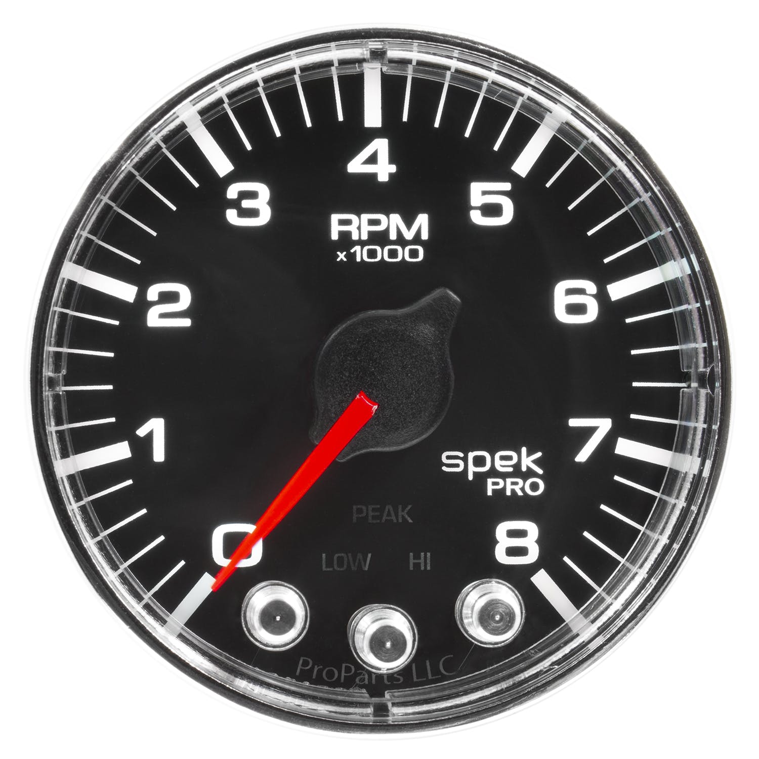AutoMeter Products P334318 Tach 2in. 8k RPM w Shift Light/Pk Mem Blk/Chrm Spek