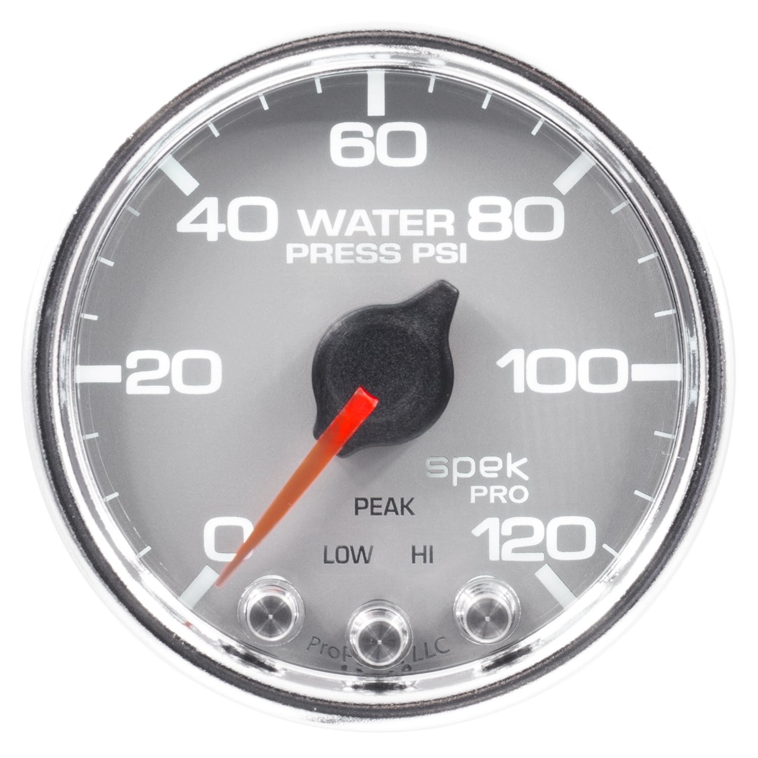 AutoMeter Products P34521 Water Pressure Gauge 2 1/16, 120PSI, Stepper Motor Silver
