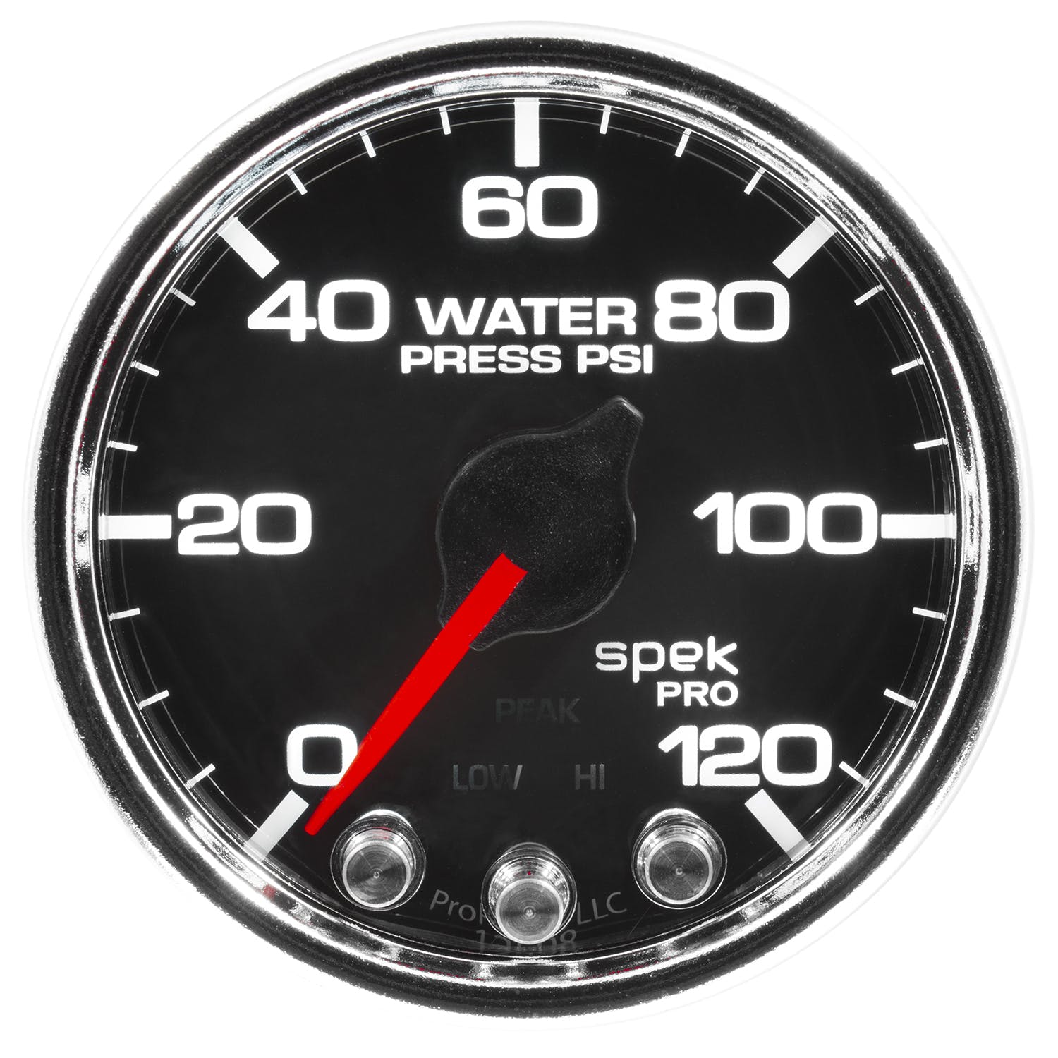 AutoMeter Products P34531 Water Pressure Gauge 2 1/16, 120PSI, Stepper Motor Black