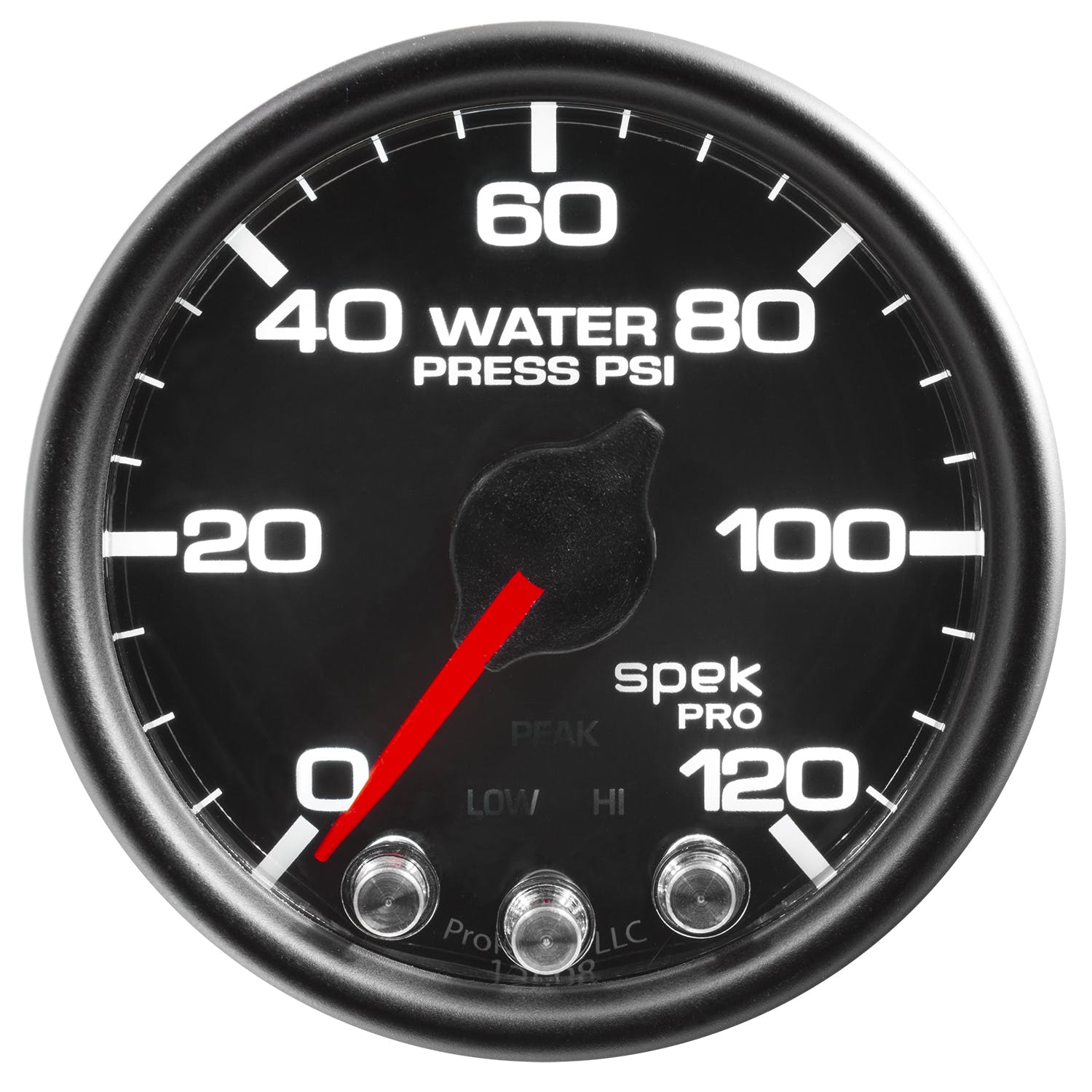 AutoMeter Products P34532 Water Pressure Gauge 2 1/16, 120PSI, Stepper Motor Black