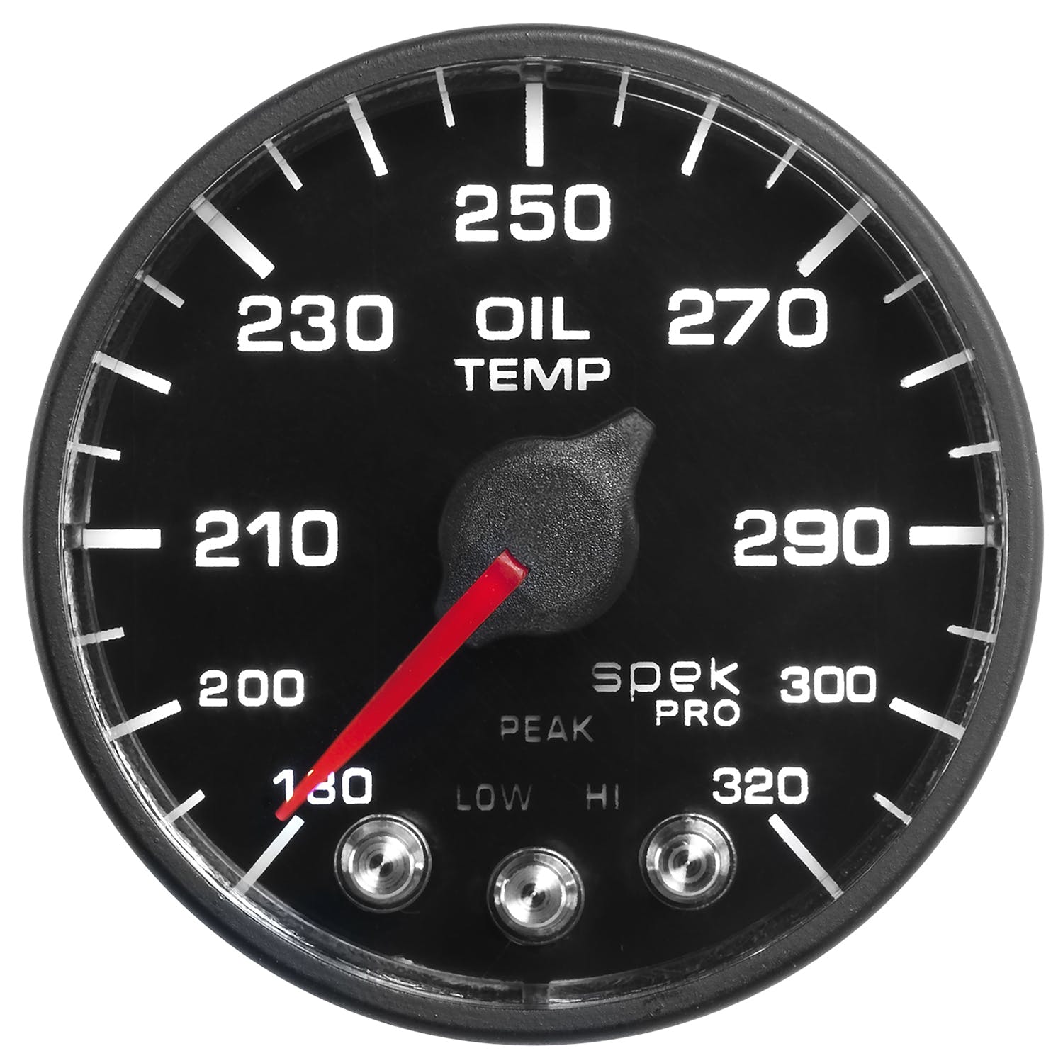 AutoMeter Products P553328-N1 2-1/16 Oil Temperature Gauge 180- 320° F, BFB, ECU, Spek Pro Nascar