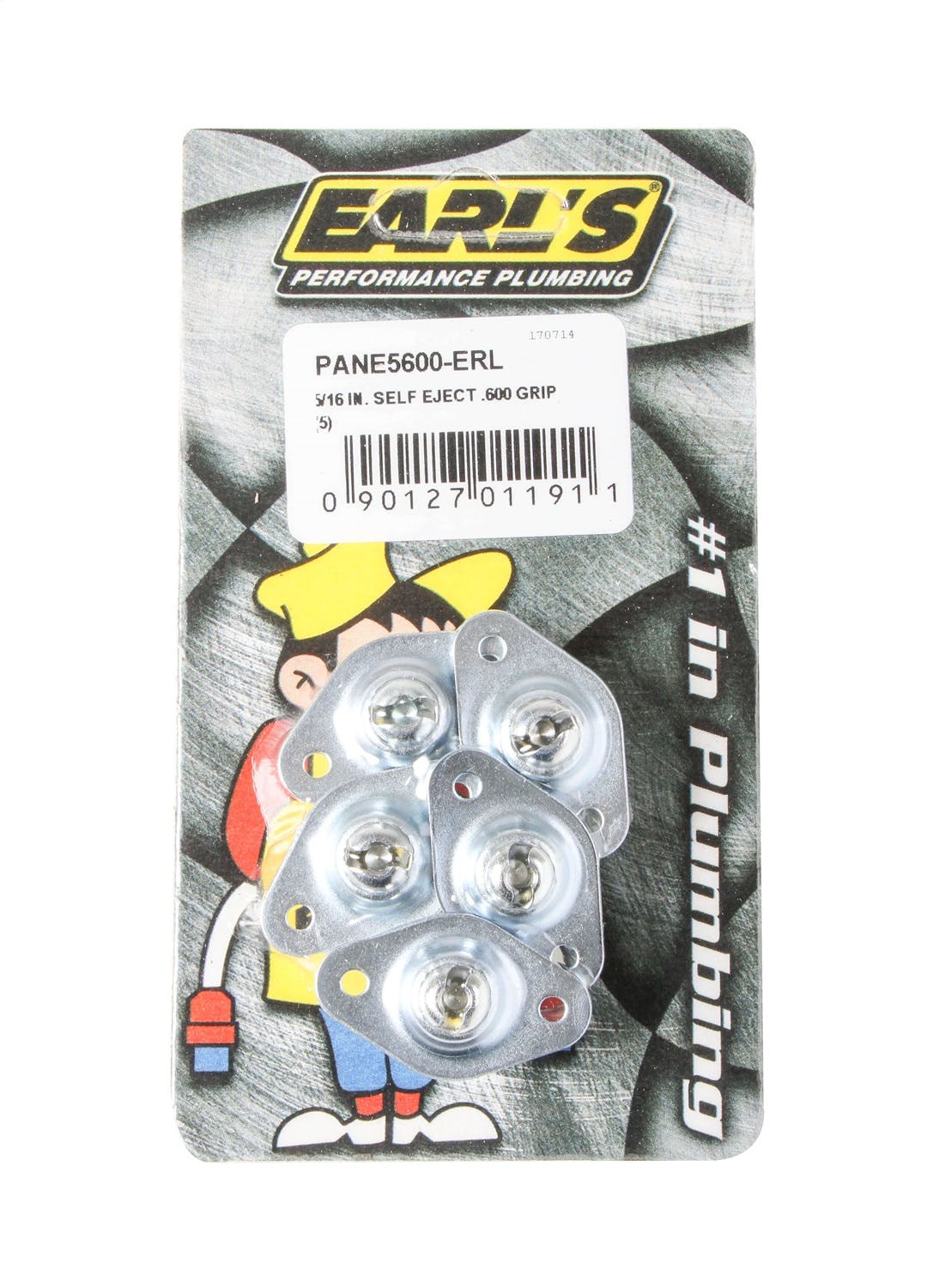 Earl's Performance Plumbing PANE5650-ERL 5/16 IN. SELF EJECT .650 GRIP (5)