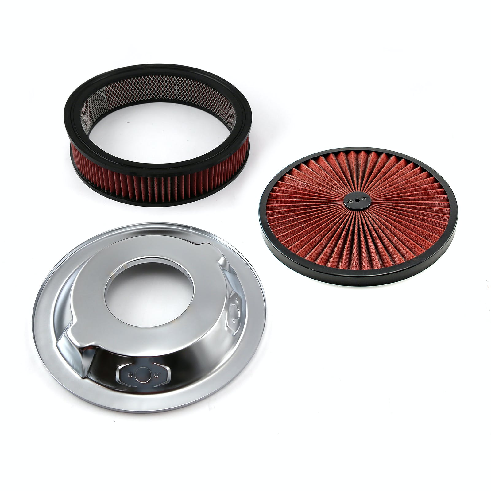 Speedmaster PCE104.1027 14 x 3 Washable Element Extreme Top w/Blk Ring Dropped Base Air Cleaner Kit