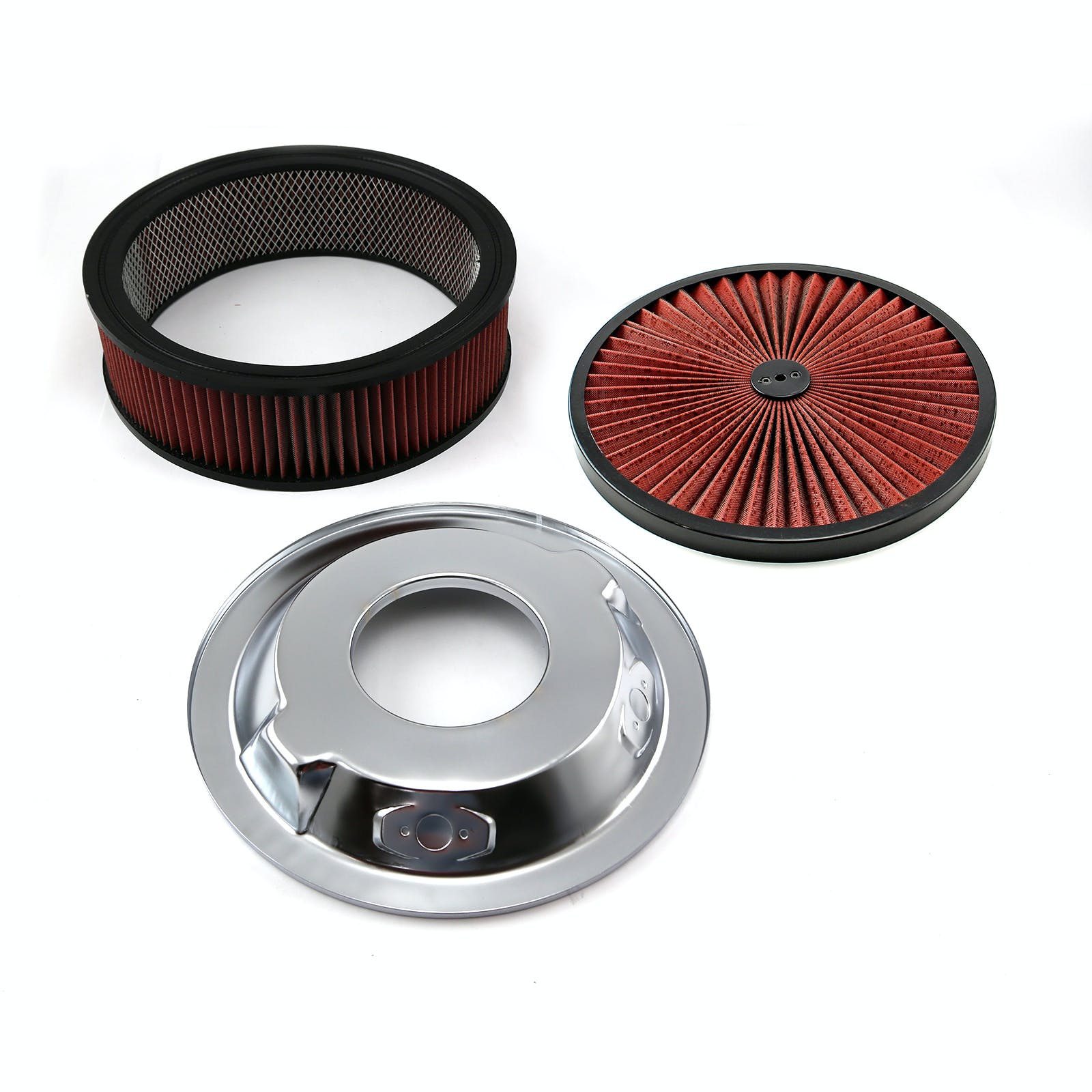 Speedmaster PCE104.1028 14 x 4 Washable Element Extreme Top w/Blk Ring Dropped Base Air Cleaner Kit