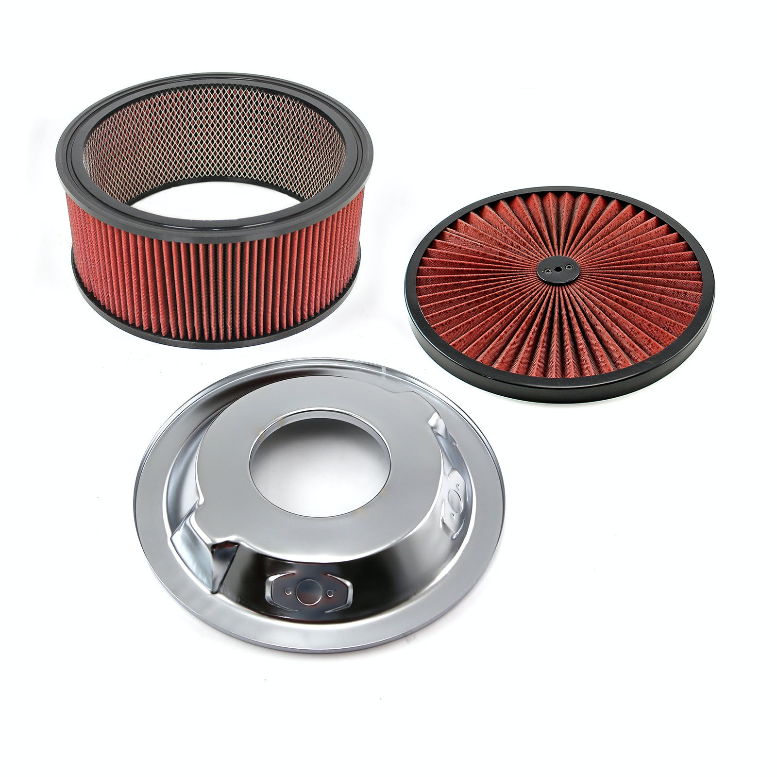 Speedmaster PCE104.1029 14 x 6 Washable Element Extreme Top w/Blk Ring Dropped Base Air Cleaner Kit