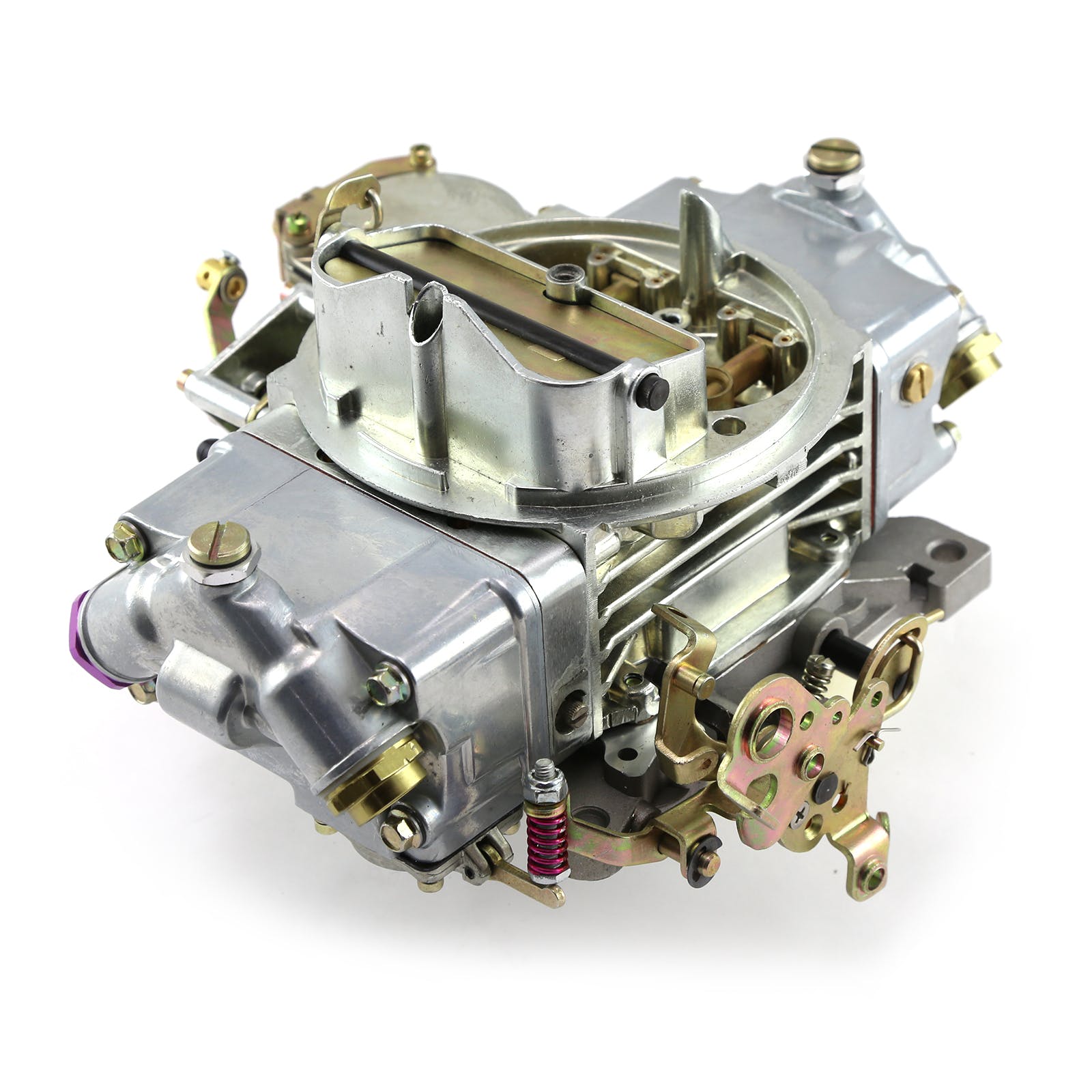 Speedmaster PCE121.1023 600 CFM Zinc-Chrome 4-Bbl Vacuum Secondary Carburetor Carb 7/8-20 Inlet