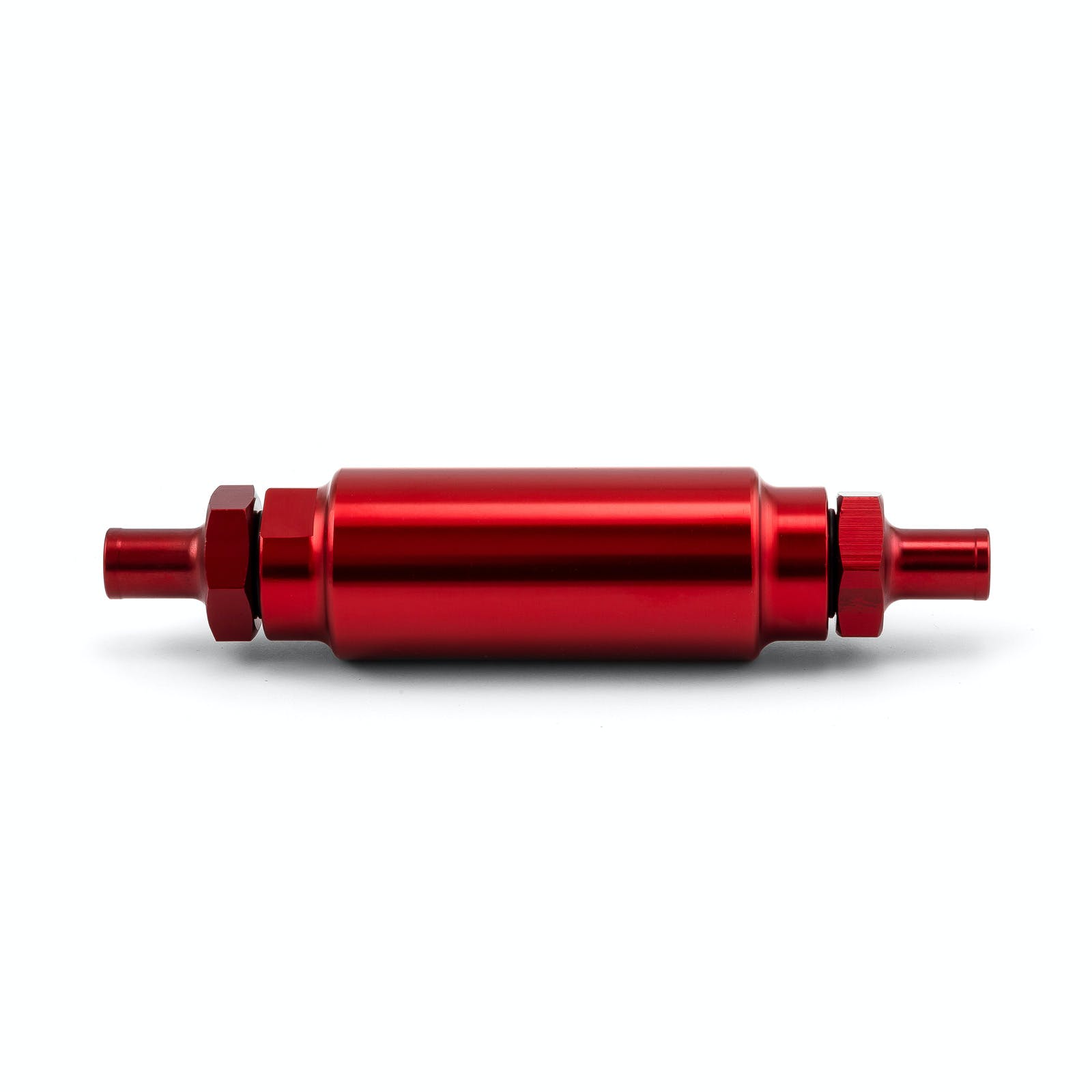 Speedmaster PCE132.1007 Inline Billet Aluminum Fuel Filter 3/8 NPT - 3/8 NPT Male Red