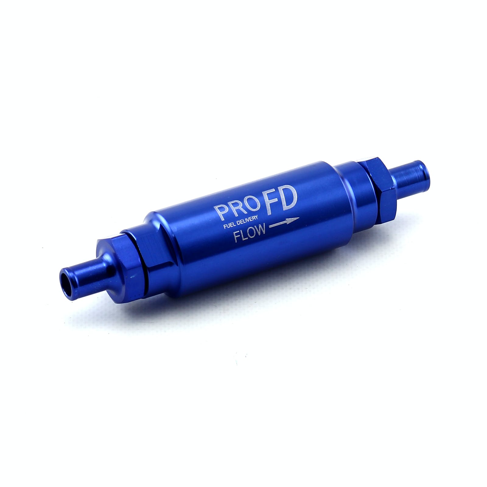 Speedmaster PCE132.1008 Inline Billet Aluminum Fuel Filter 3/8 NPT - 3/8 NPT Male Blue
