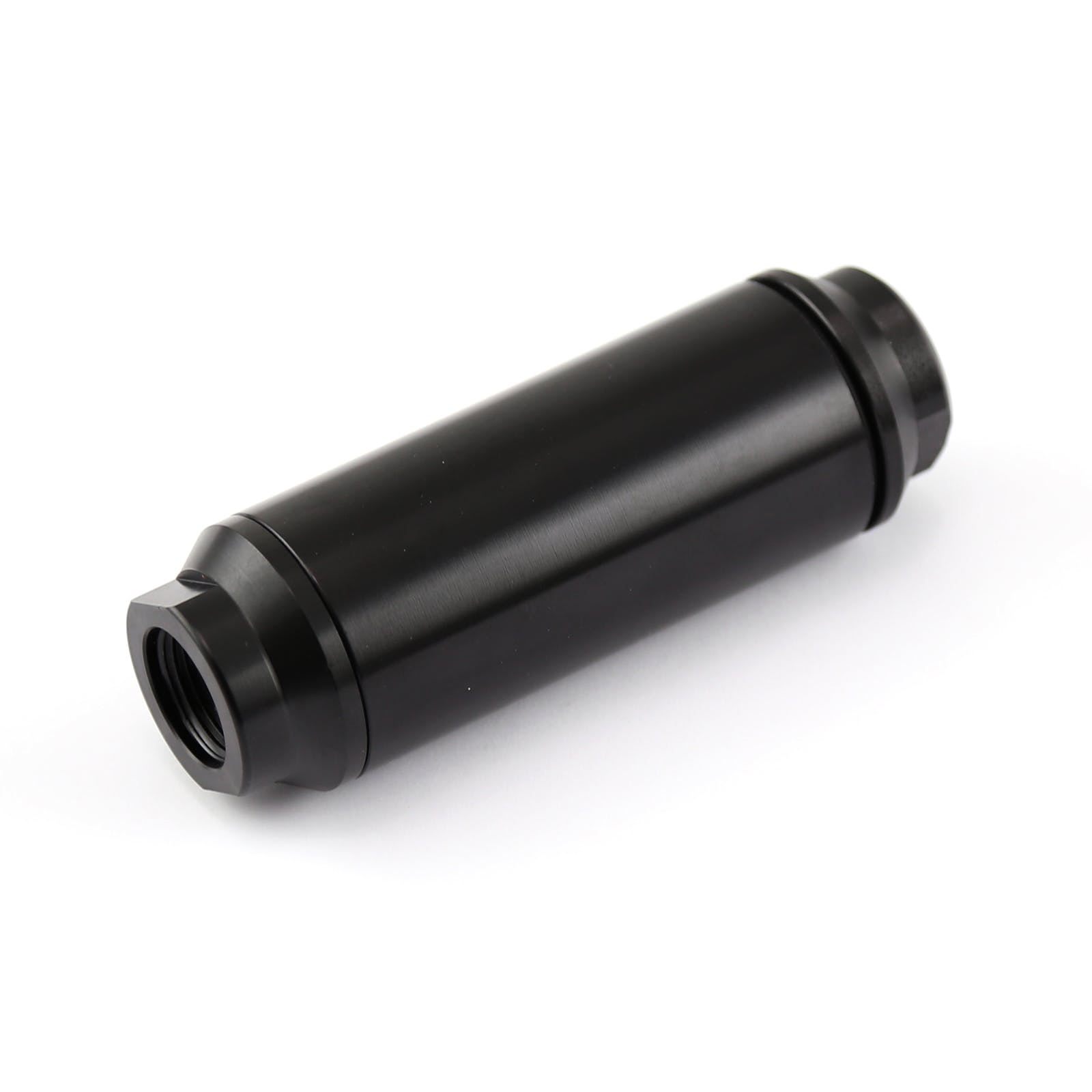 Speedmaster PCE132.1014 Inline Billet Aluminum Black Anodized Fuel Filter -10 AN Female