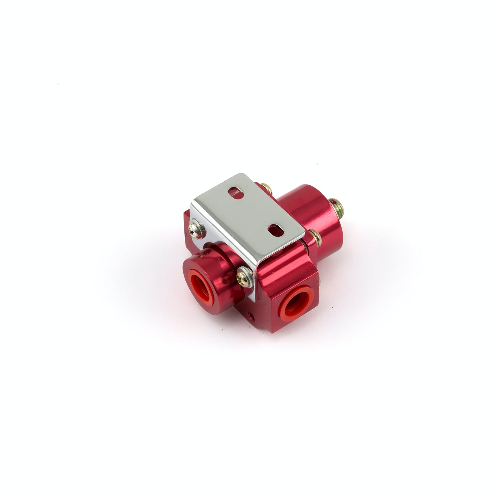 Speedmaster PCE139.1004 3-12 psi Adjustable Deadhead Fuel Pressure Billet Regulator Red