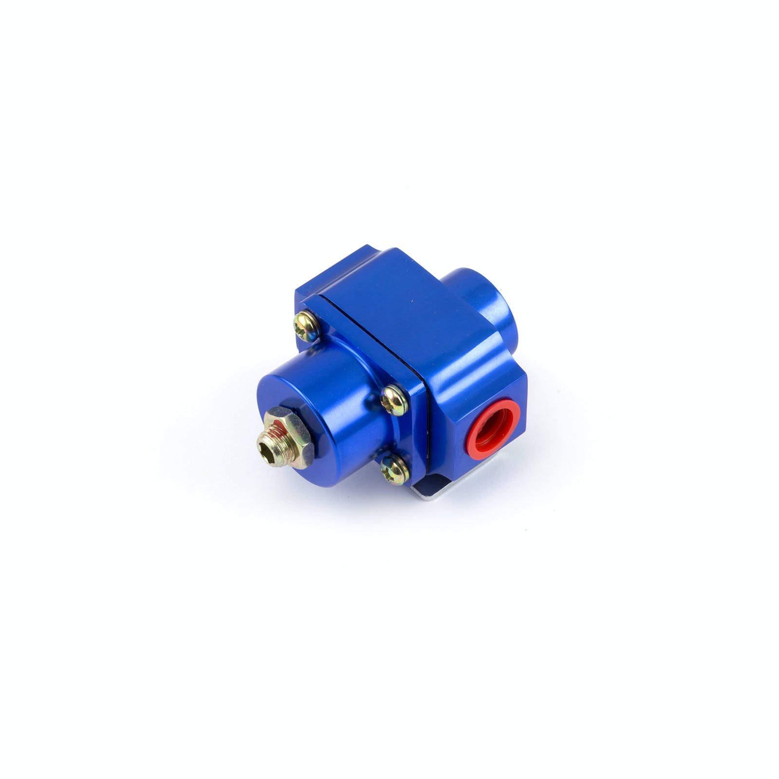 Speedmaster PCE139.1005 3-12 psi Adjustable Deadhead Fuel Pressure Billet Regulator Blue
