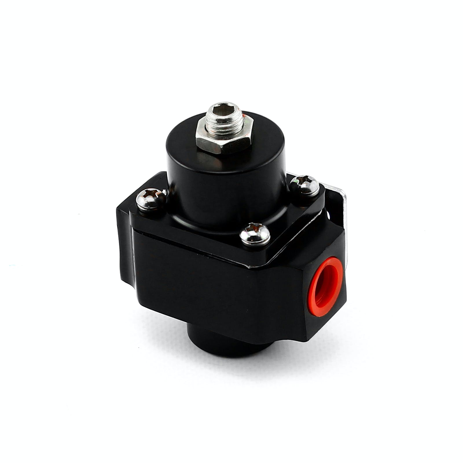 Speedmaster PCE139.1006 3-12 psi Adjustable Deadhead Fuel Pressure Billet Regulator Black