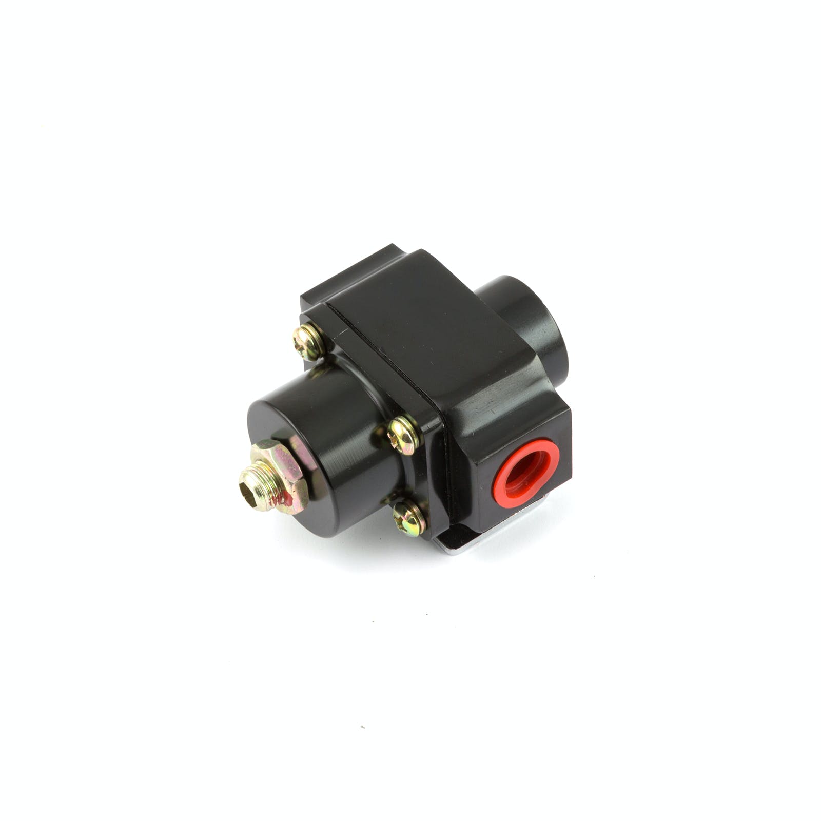 Speedmaster PCE139.1006 3-12 psi Adjustable Deadhead Fuel Pressure Billet Regulator Black