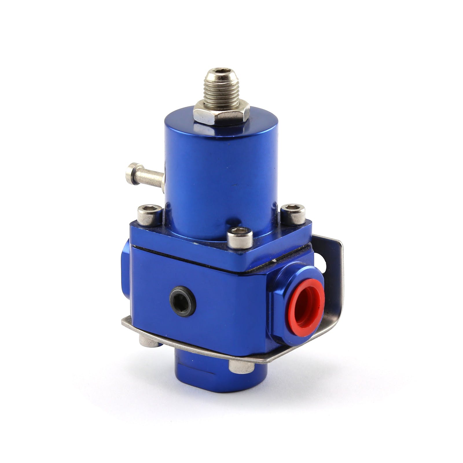 Speedmaster PCE139.1010 3/8 NPT EFI Fuel Injection Pressure Regulator Blue w/ Boost Ref Port