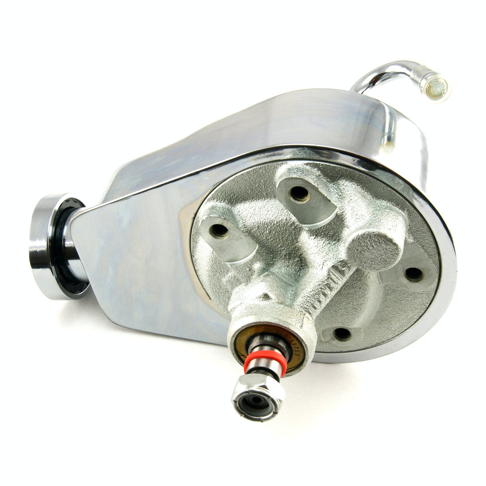 Speedmaster PCE172.1001 A-Can Power Steering Pump Chrome (Keyway Included)