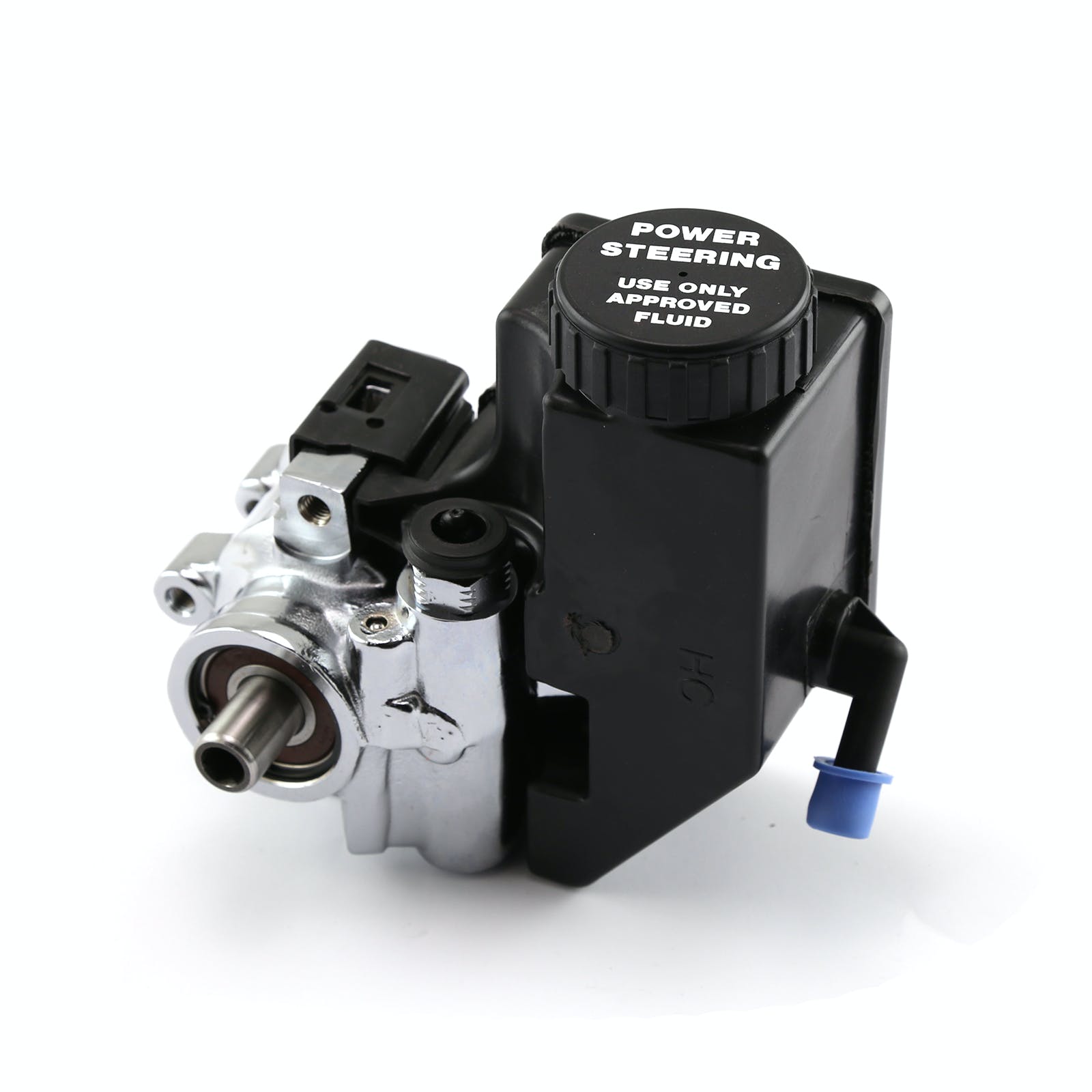 Speedmaster PCE172.1005 Power Steering Pump w/ Reservoir Chrome