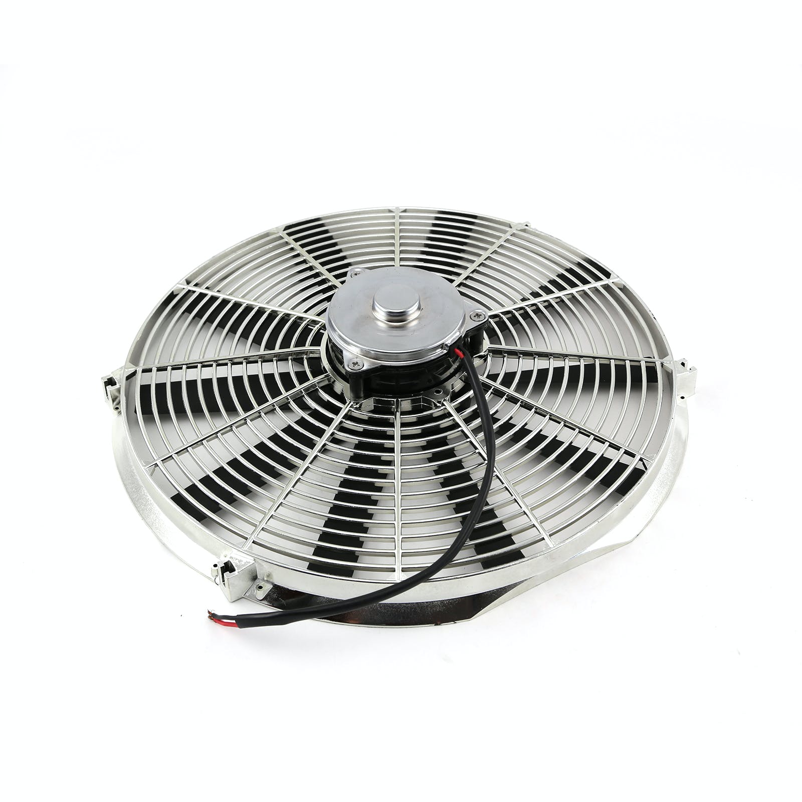 Speedmaster PCE185.1011 16 Reversable 12V Radiator Electric Thermo Fan - Big Motor Chrome