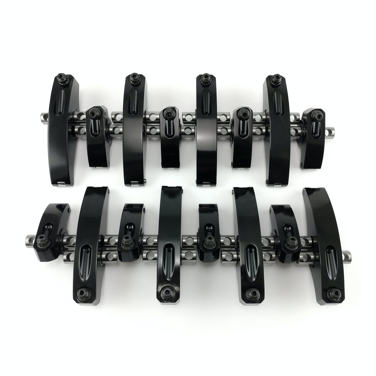 Speedmaster PCE261.1244.02 1.73 Ratio Aluminum Shaft Roller Rocker Arms Set [Black]