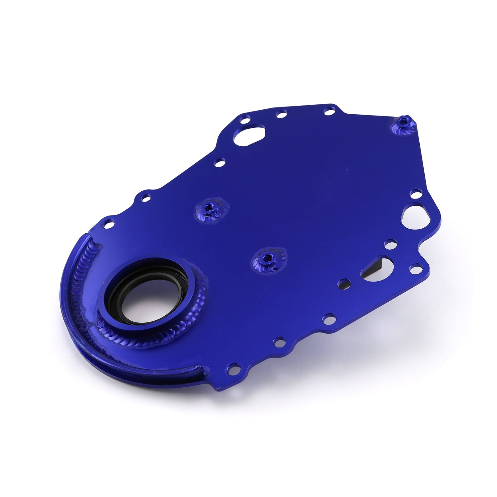Speedmaster PCE265.1056 Blue Aluminum Timing Cover with Seal
