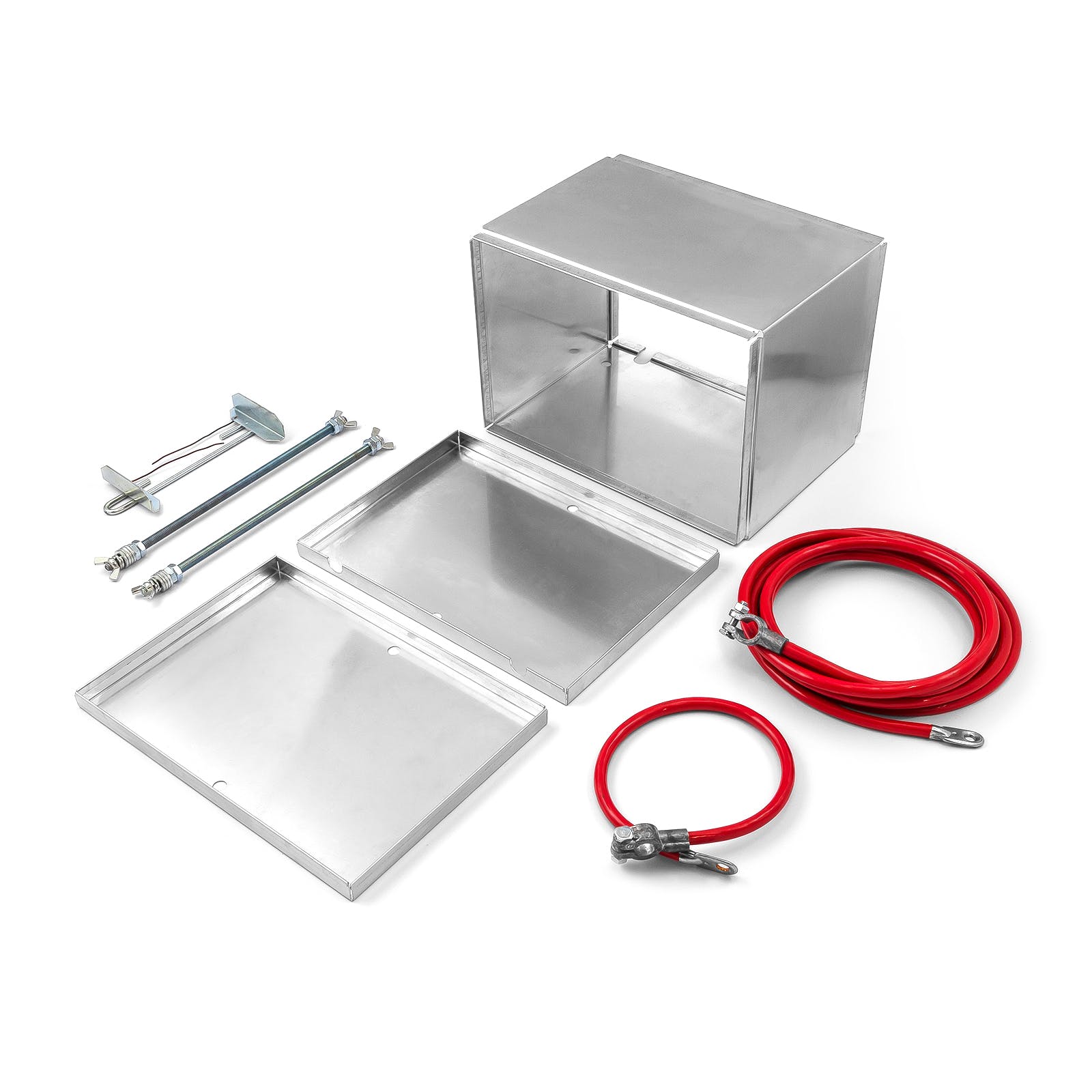 Speedmaster PCE361.1001 Fabricated Polished Aluminum Battery Box and Relocation Kit