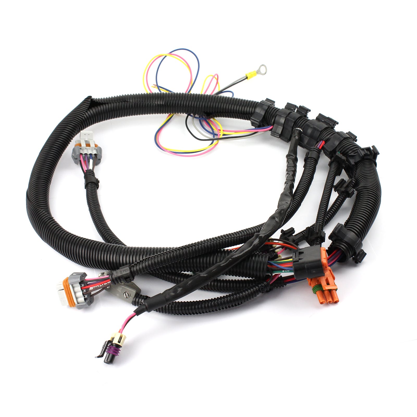 Speedmaster PCE368.1008 24-Tooth Black Crank Sensor Wiring Harness Intake Manifold Mount