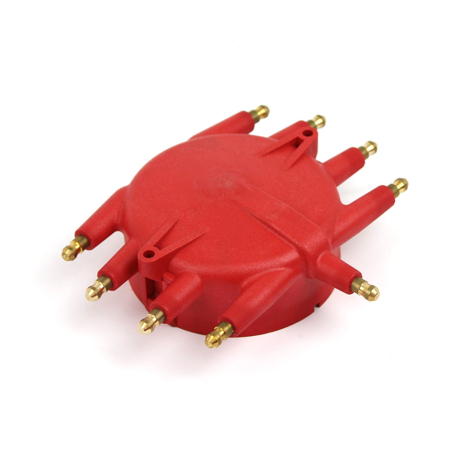 Speedmaster PCE371.1034 Male/HEI Screw-Down Flathead Crab Distributor Cap - Red