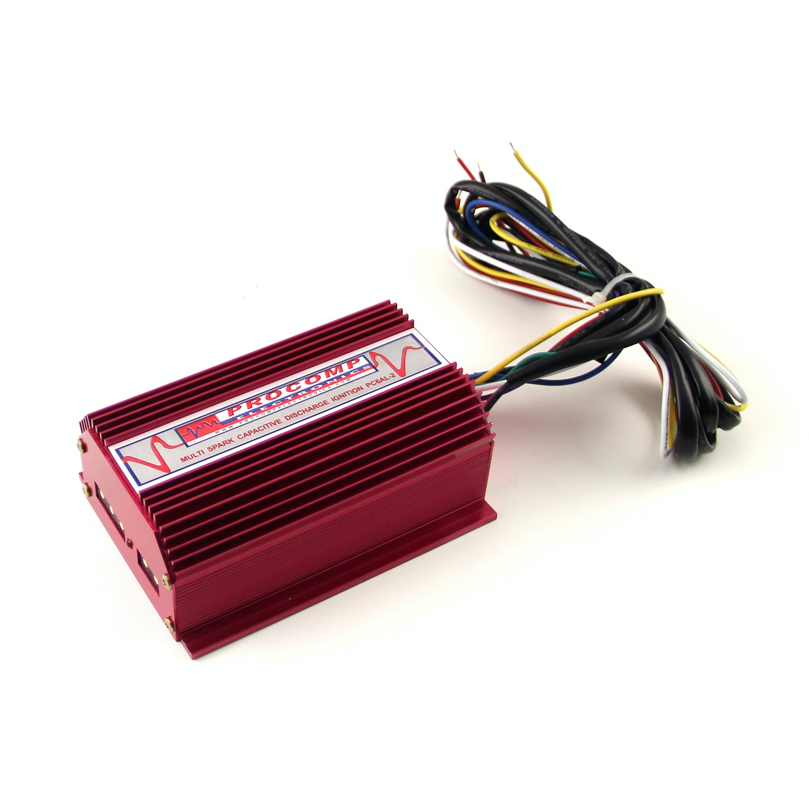 Speedmaster PCE380.1007 Multiple Spark CDI 6AL Ignition Box 2 Rev Lim (2x Rotary switches) Red