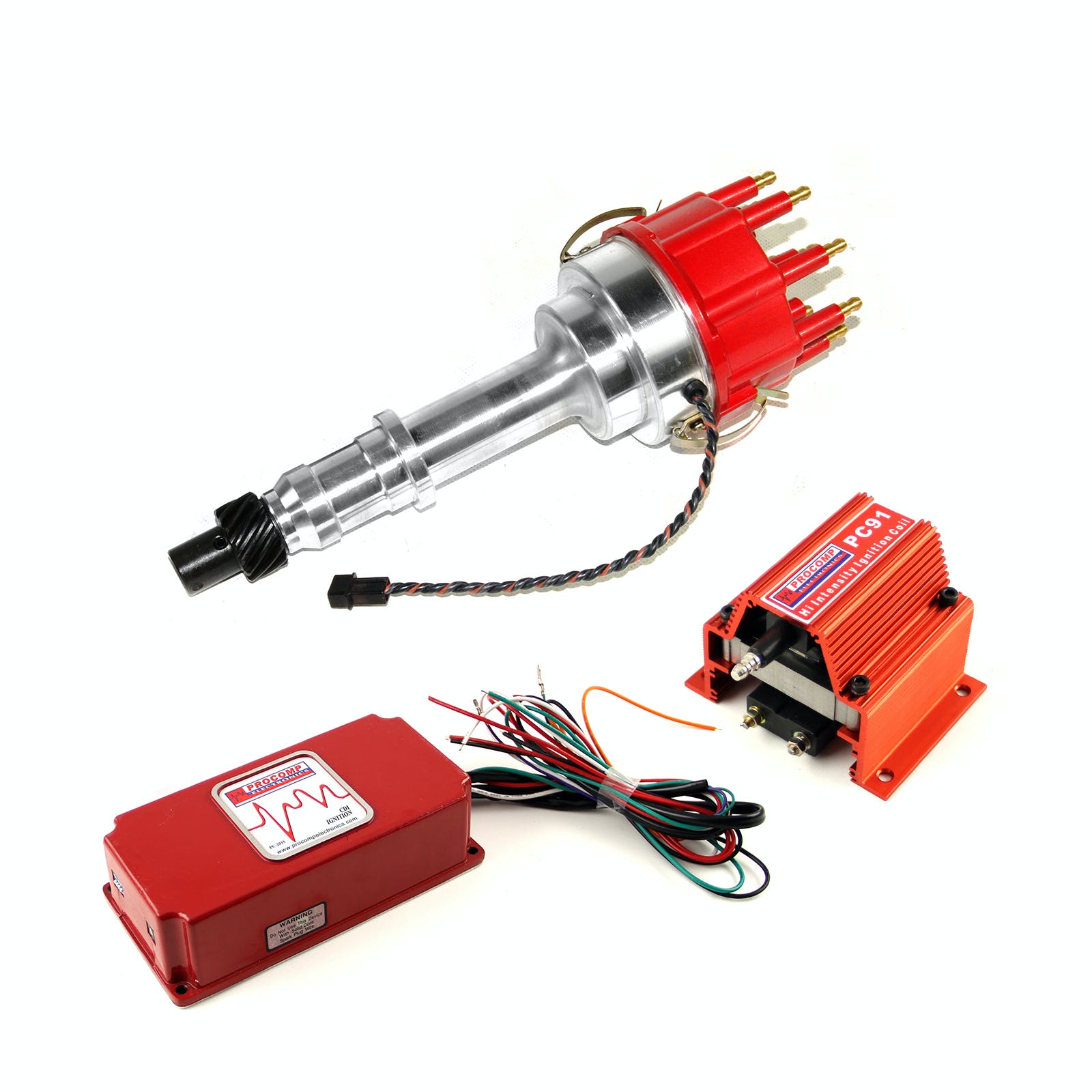 Speedmaster PCE385.1017 Pro Billet Distributor 6AL CDI Ignition and Coil Kit