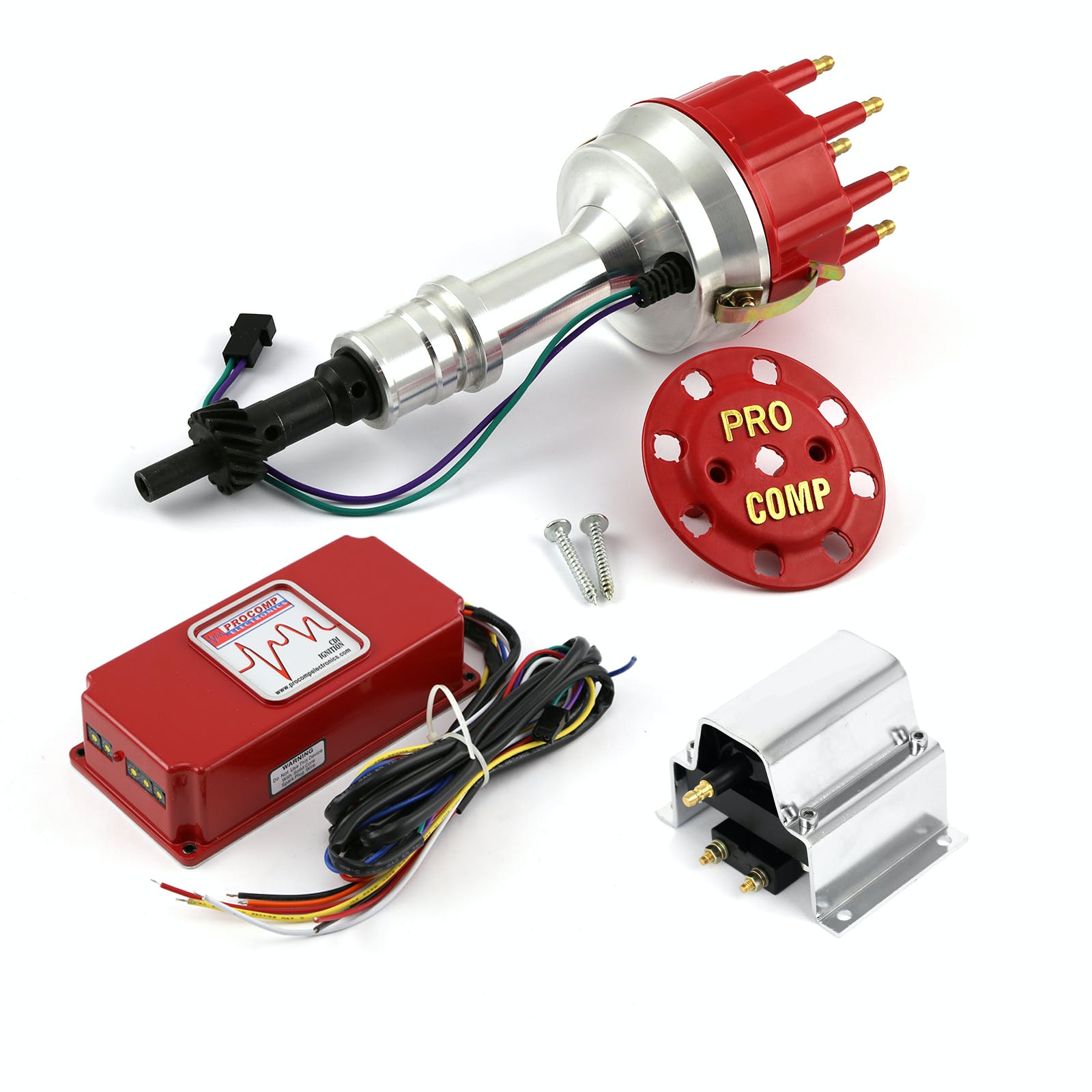 Speedmaster PCE385.1156 Pro Billet Distributor 6AL CDI Ignition Box and Coil Kit