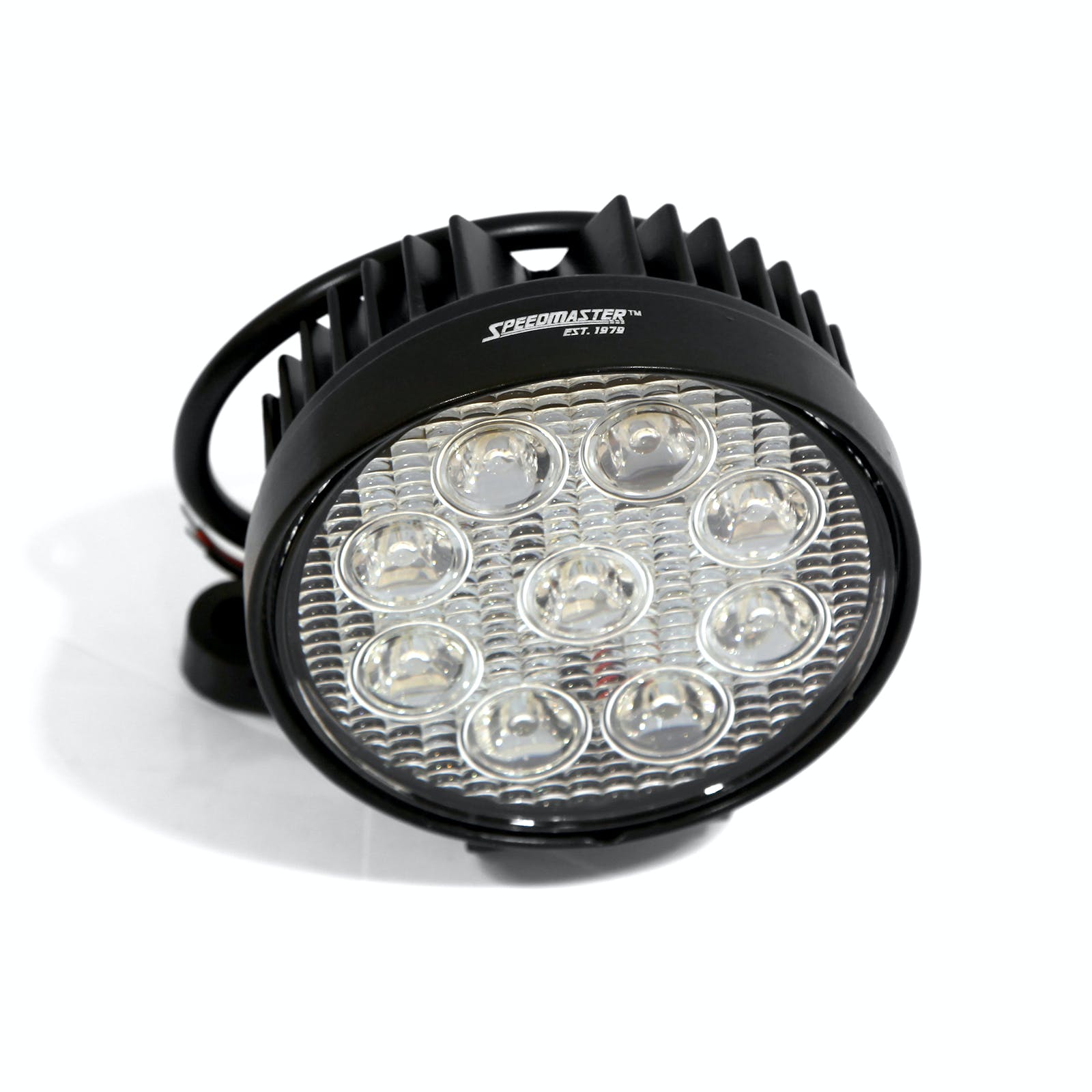 Speedmaster PCE556.1009 4 27W LED Work Light Round Fog Offroad Driving Lamp SUV Car Boat 4WD