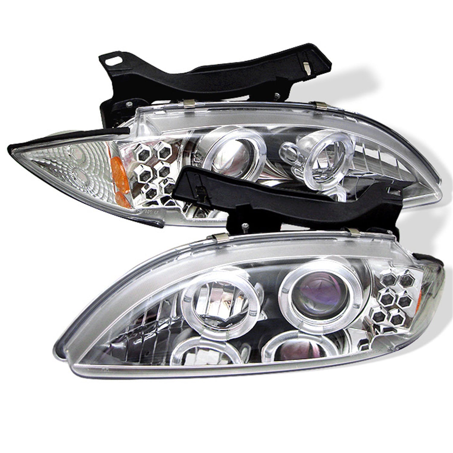 Spyder Auto 5009272 ( SPYDER ) CHEVY CAVALIER 95-99 PROJECTOR HEADLIGHTS-LED HALO-REPLACEANLE LEDS-C