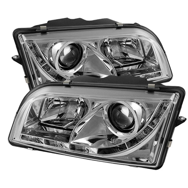 Spyder Auto 5030344 (Spyder) Volvo S40 97-03 Projector Headlights-DRL-Chrome-High H1 (Included)-Low