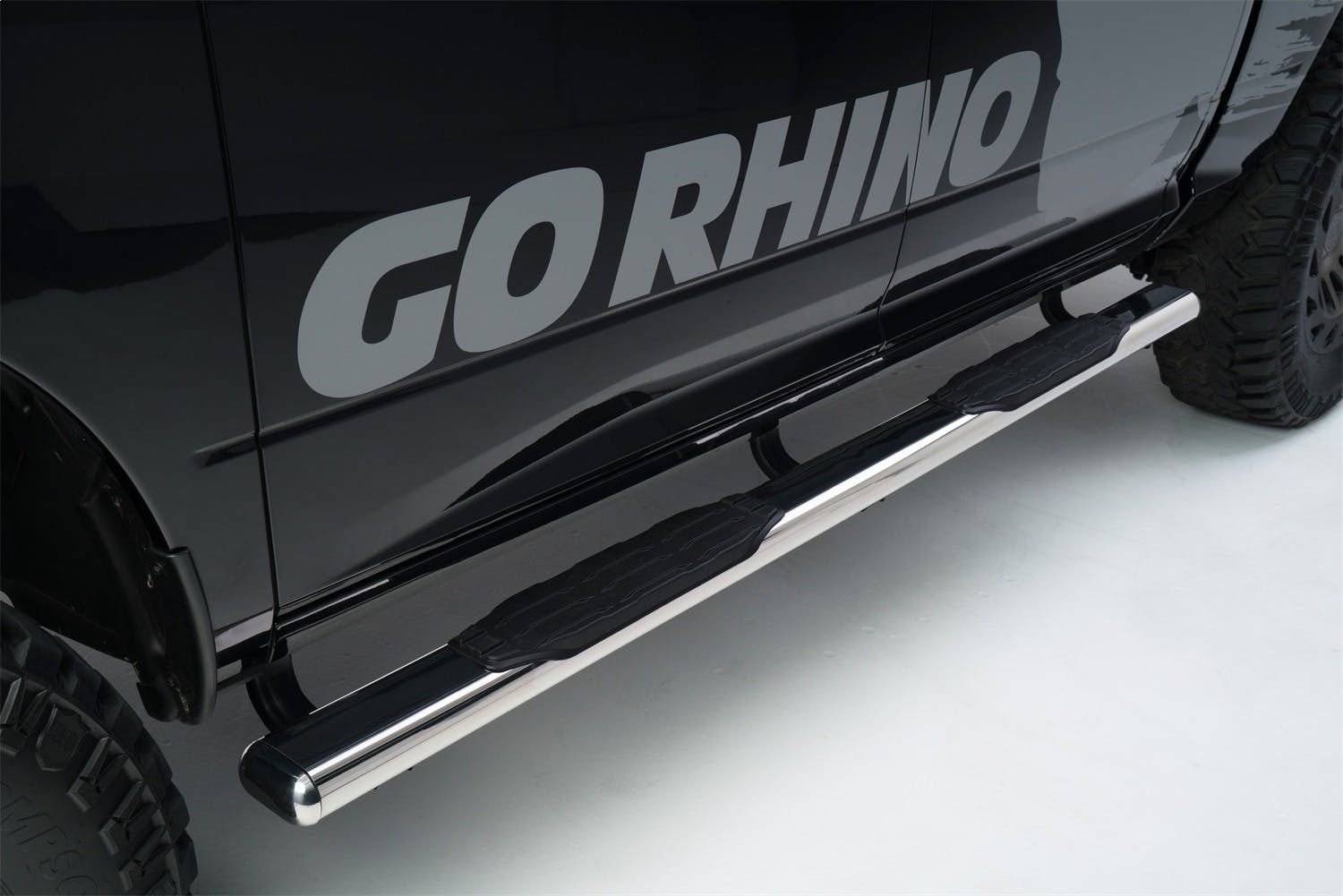Go Rhino 105450673PS 5" 1000 Series - Complete kit: Sidestep + Brackets