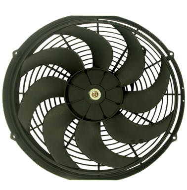 Racing Power Company R1016 16 inch universal cooling fan w/curved blades 12v