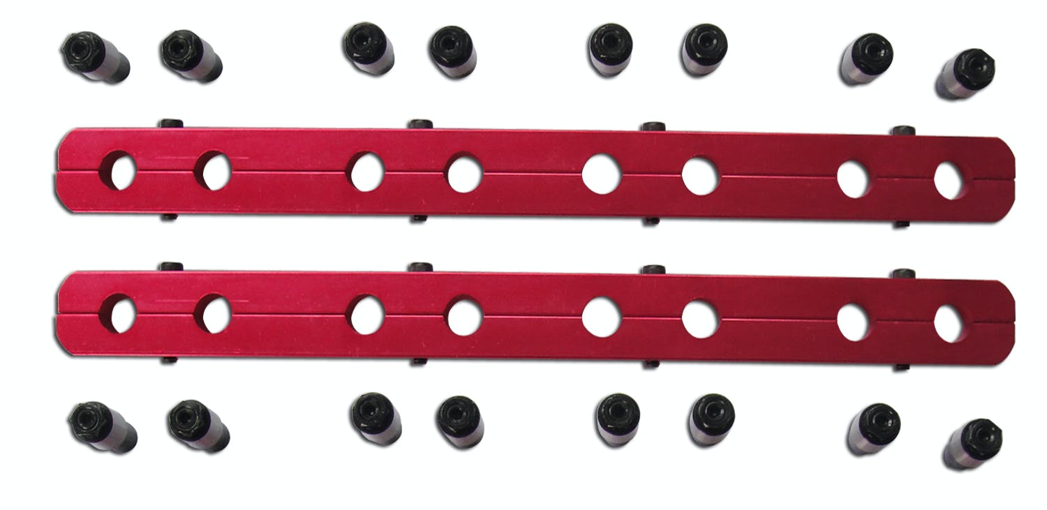 Racing Power Company R3017 STUD GIRDLE STABILIZER BAR FOR 7/16 inch STUD RED