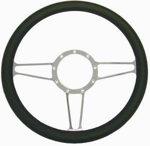 Racing Power Company R5612 14 inch alum/leather steering wheel ea