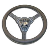Racing Power Company R5625 15 inch s.s steering wheel inchv8 inch logo set