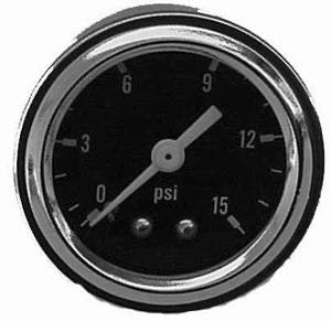 Racing Power Company R5715 Fuel pressure gauge 0-15 psi ea
