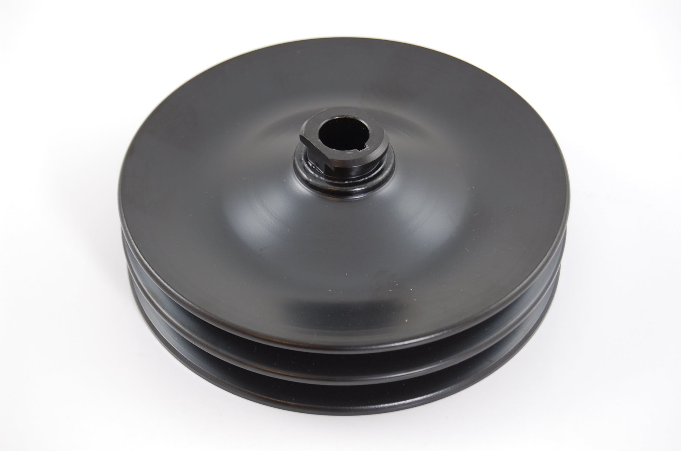 Racing Power Company R8947B Gm power steering pulley black double groove