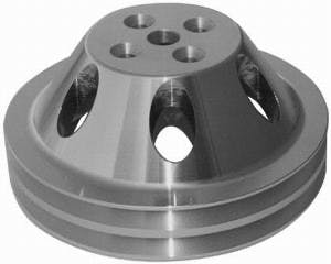 Racing Power Company R9479 Satin sbc double groove pulley ea