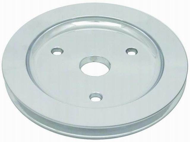 Racing Power Company R9480C Chrm alum sb sngl low pulley-swp ea