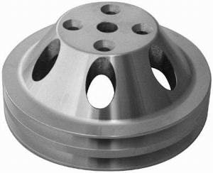 Racing Power Company R9483 Satin sbc double groove pulley ea