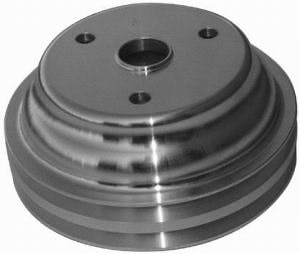 Racing Power Company R9485 Satin sbc double groove pulley ea