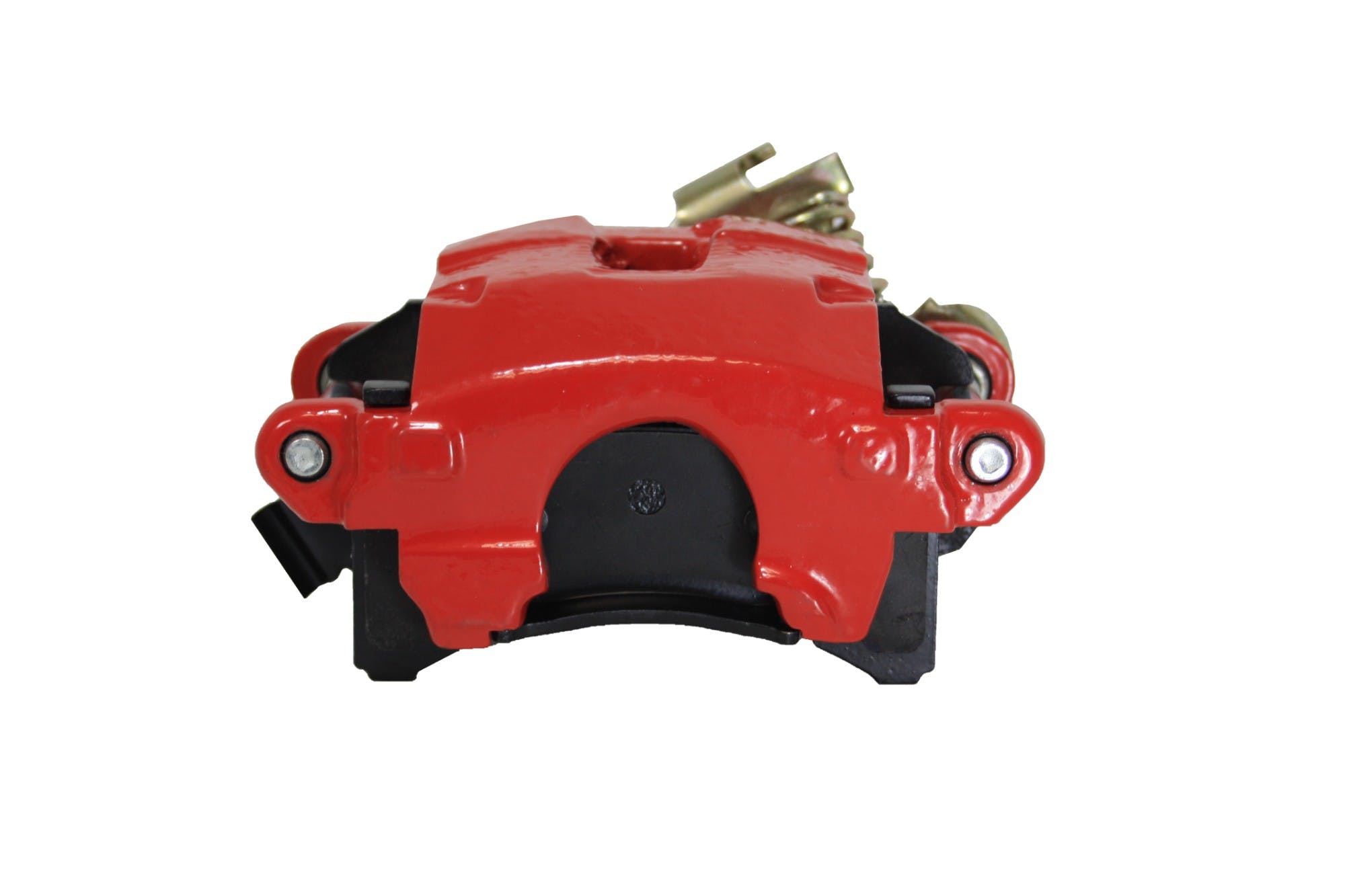 LEED Brakes RA4138LD Rear Single Piston caliper W/Parking Brake - Loaded RH - Red