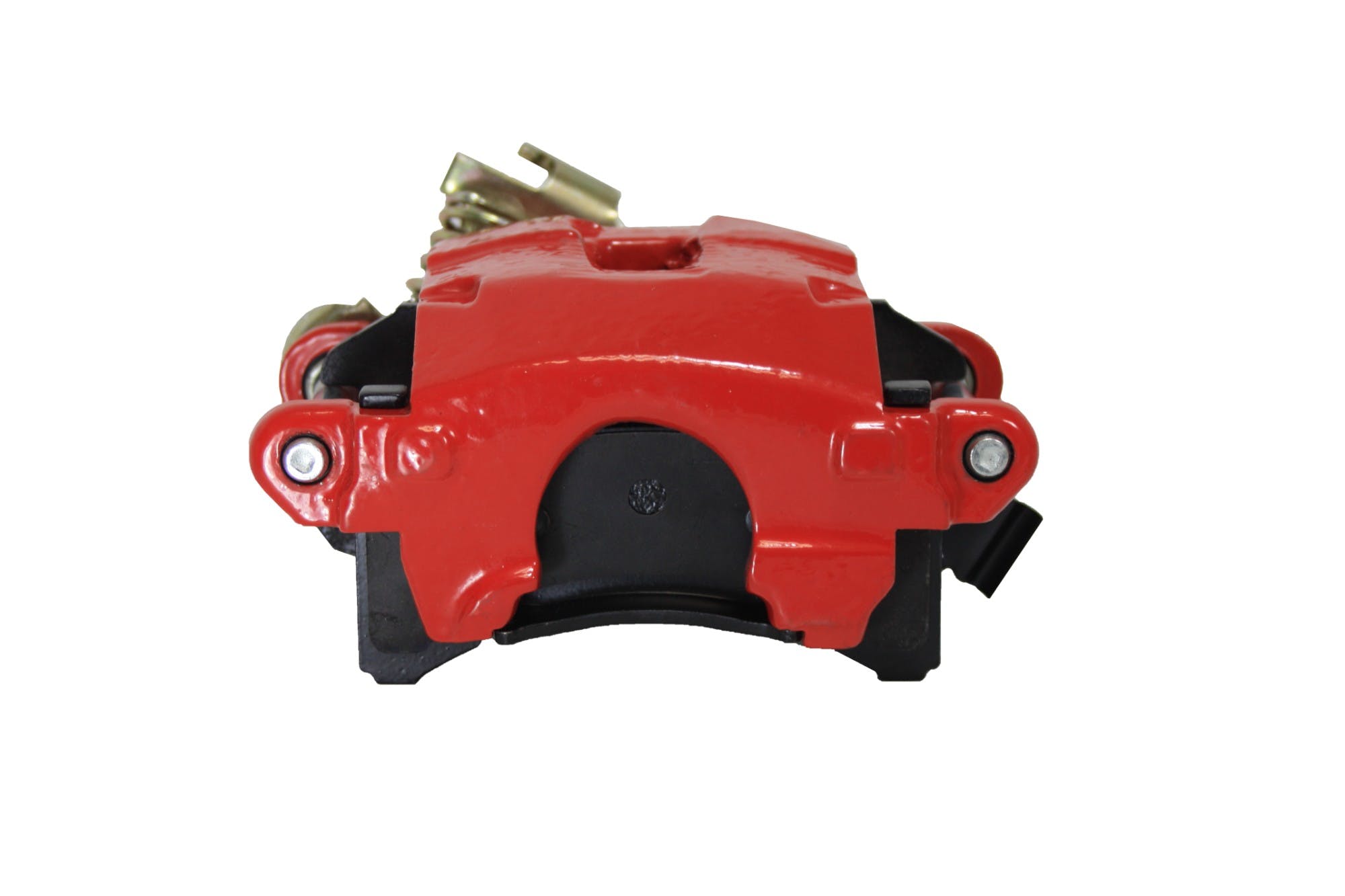 LEED Brakes RA4139LD Rear Single Piston caliper W/Parking Brake - Loaded LH - Red