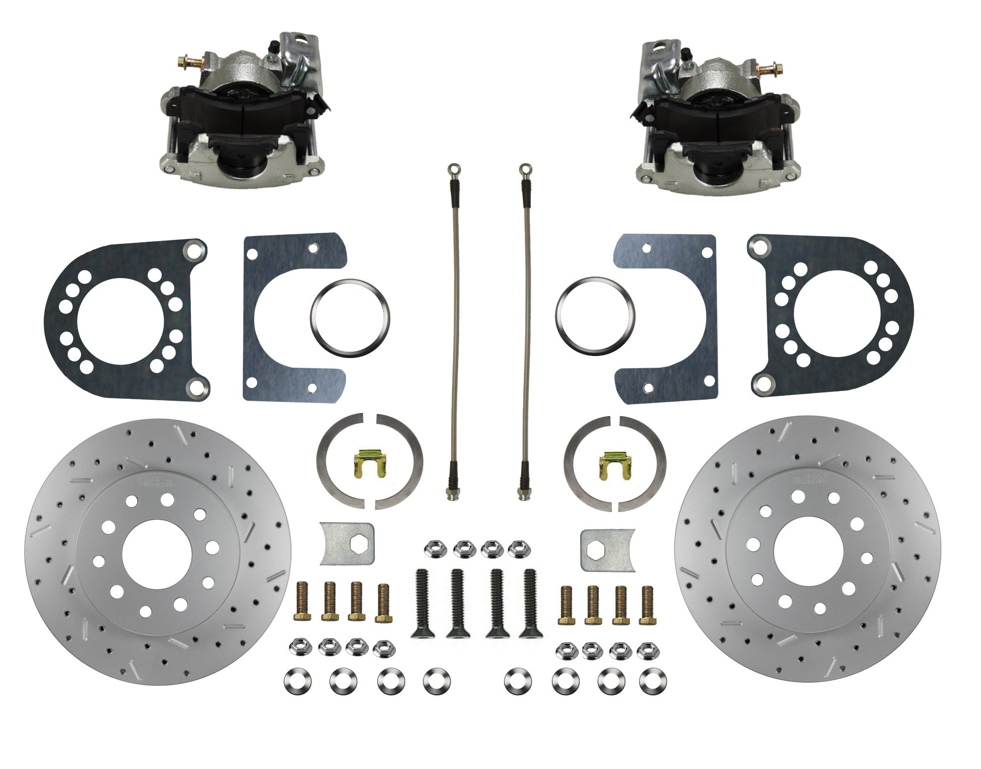 LEED Brakes RC0001X Rear Drum to Disc Brake Conversion Kit - 11 inch Rotor - MaxGrip XDS