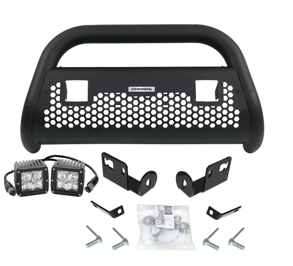 Go Rhino 55292T RC2 LR - 2 lights - Complete kit: Front guard + Brackets