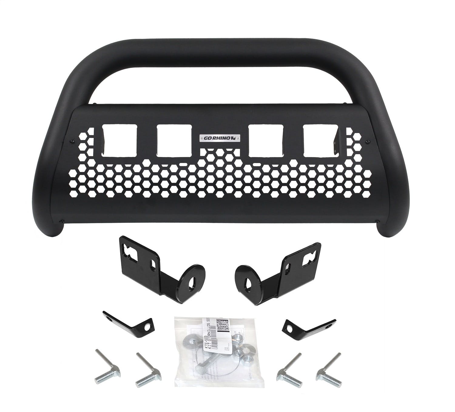 Go Rhino 55984T RC2 LR - 4 lights - Complete kit: Front guard + Brackets
