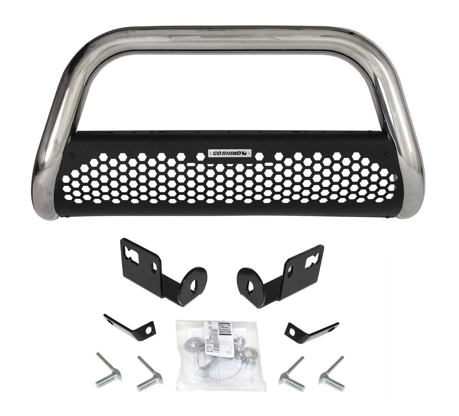 Go Rhino 55214PS RHINO! Charger 2 RC2 - Complete kit: Front guard + Brackets