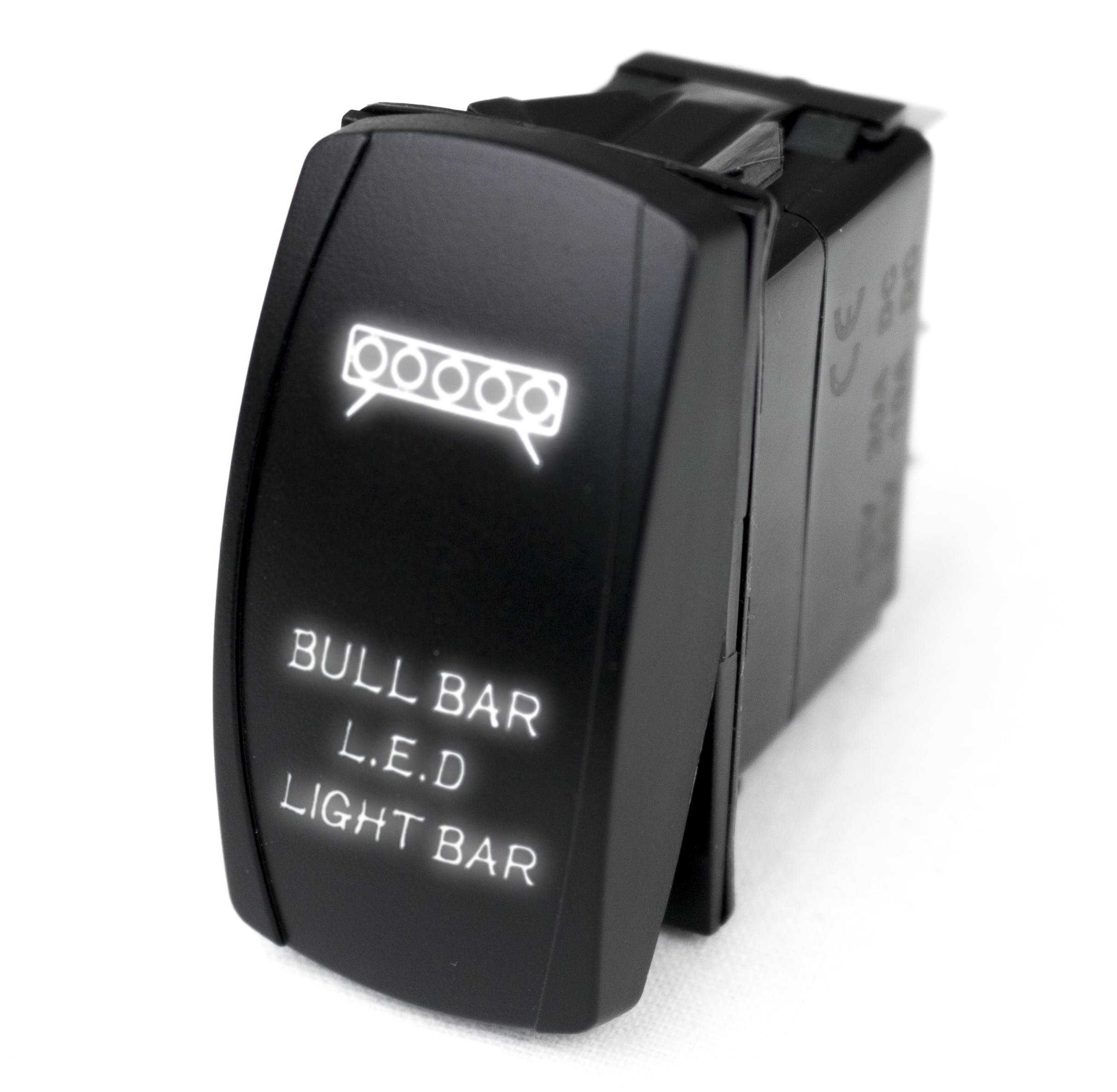 Race Sport Lighting RSLJ46W LED Rocker Switch w/White LED Radiance - Bull Bar LED Light Bar